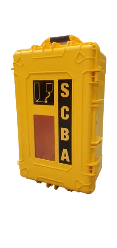 Allegro 4606 All-Weather SCBA Wall Case with 6.75" Bracket | Yellow