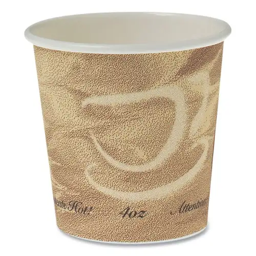 SOLO 374MS-0029 4 oz. Mistique Design Single Sided Poly Paper Hot Cups (1000/Carton)