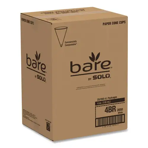 SOLO 4BR-2050 ProPlanet Seal 4 oz. Cone Cold Water Paper Cups