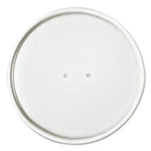 SOLO CH16A-4000 3.9 in. Diameter x 0.9 in. h Vented Paper Lids for Food Containers, For 16 oz Containers - White (25/Bag, 20 Bags/Carton)