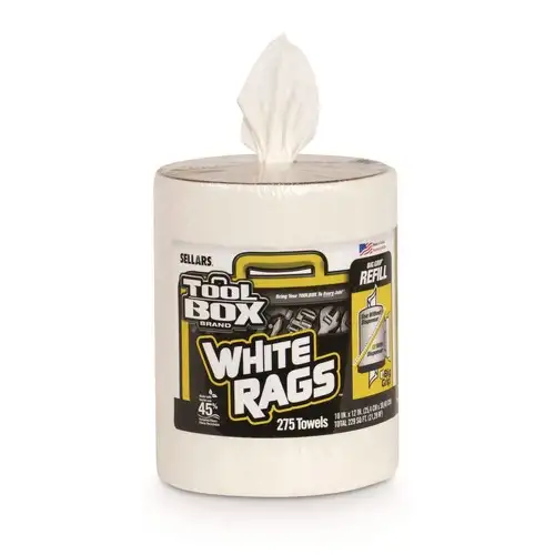 Sellars 1-Ply 10 x 12 Z300 Wipers Big Grip Refill - White (6/Carton)