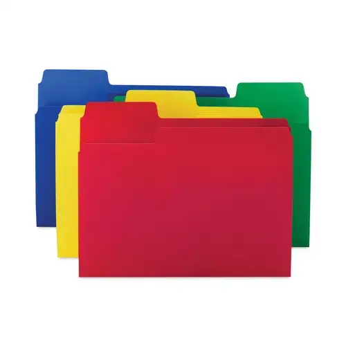 Smead SuperTab 0.75 in. Expansion Top Tab Letter Size File Folders (12/Pack)