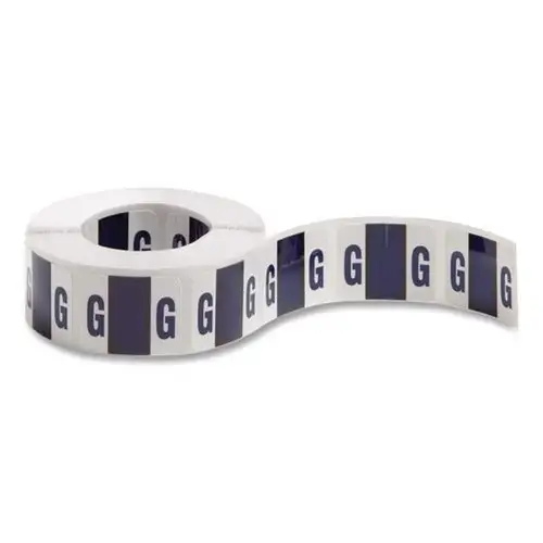 Smead 1 in. x 1.25 in. G Color-Coded End Tab Filing Labels - White (1-Roll)