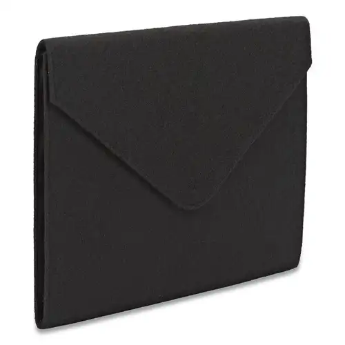 Smead 2 in. Expansion Letter Size Soft Touch Cloth Expanding Files - Black