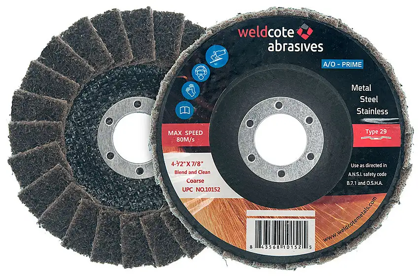 Weldcote 4-1/2 x 7/8 T29 Coarse Blend Clean Grinding Wheel