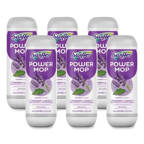 Swiffer PowerMop 25.3 oz. Bottle Cleaning Solution Refill - Lavender Scent (6/Carton)