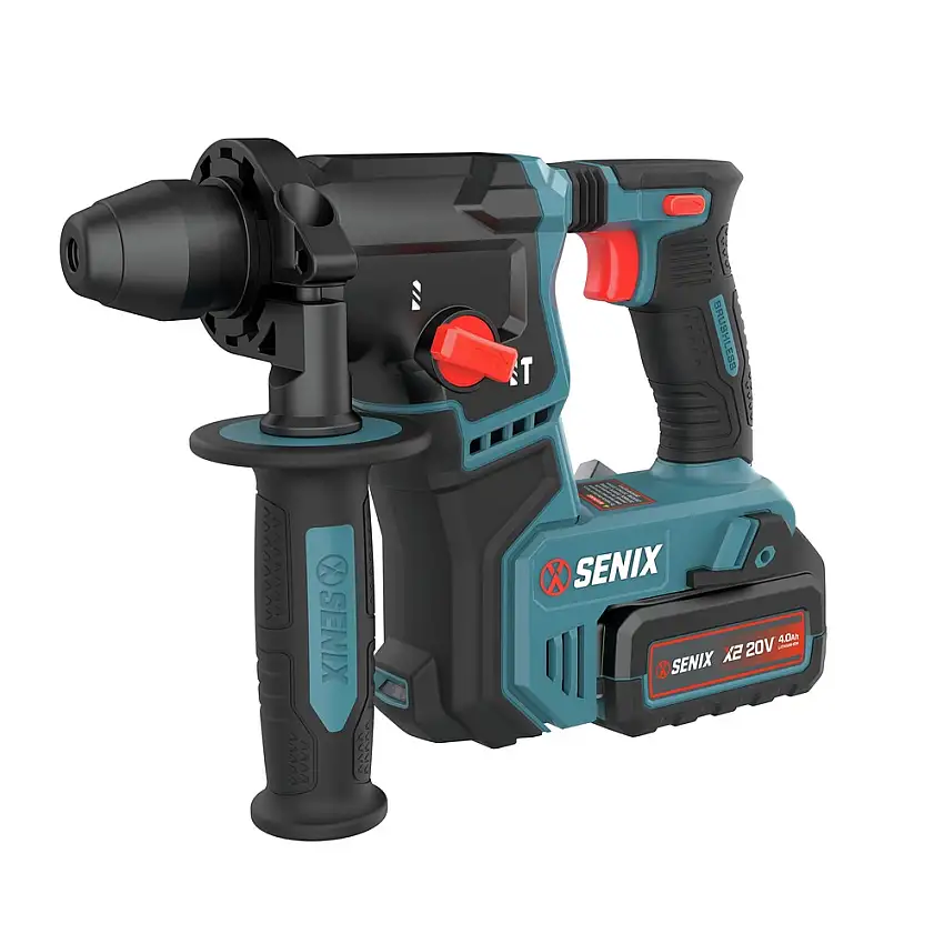 Senix 20V Max SDS-Plus Brushless 5/8 in. Cordless Rotary Hammer Drill Kit (4 Ah) - PDRX2-M2