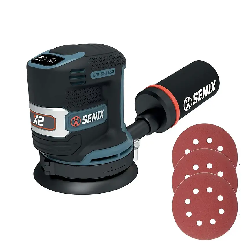Senix 20V Max Brushless 3-Speed 5 in. Cordless Orbital Sander (Tool Only) - PSX2-M1-0