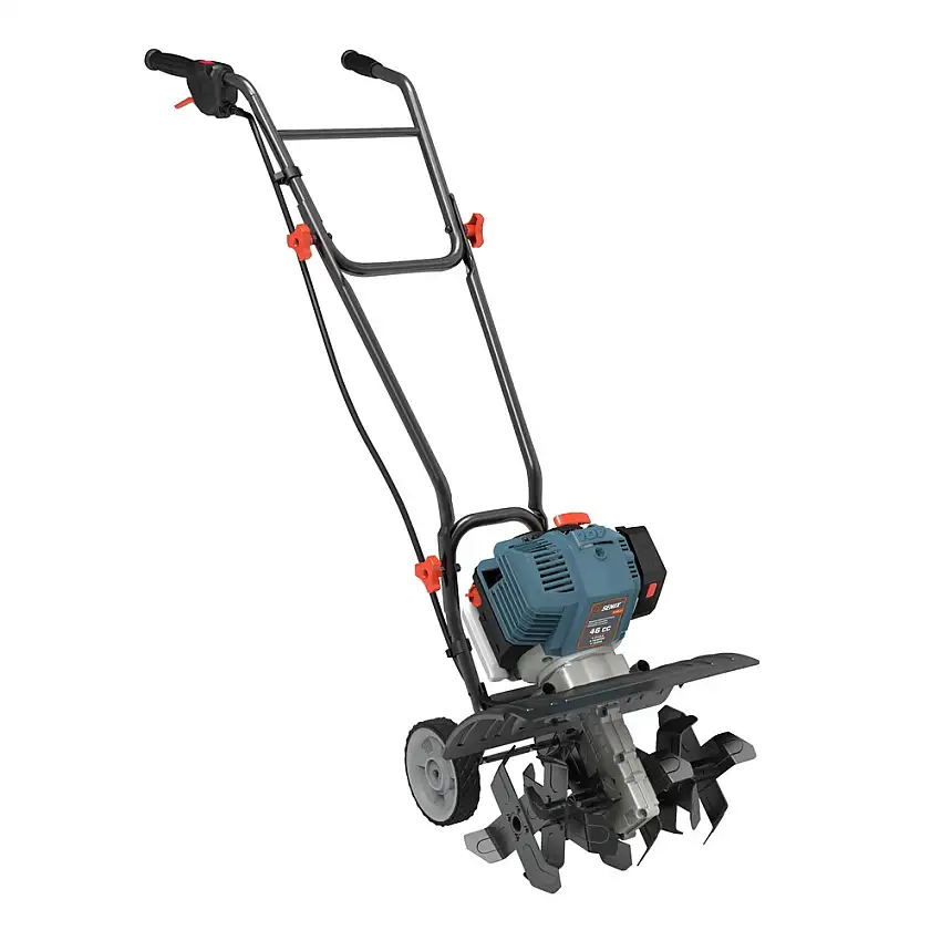 Senix 4QL 8 in. x 15 in. 46 cc 4-Cycle Gas Powered Tiller Cultivator - Blue - TL4QL-L1