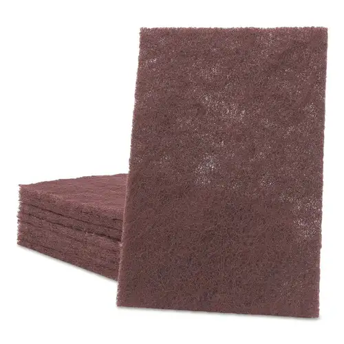 Scotch-Brite PROFESSIONAL 7447 6 in. x 9 in. General Purpose Hand Pad - Maroon (60/Carton)
