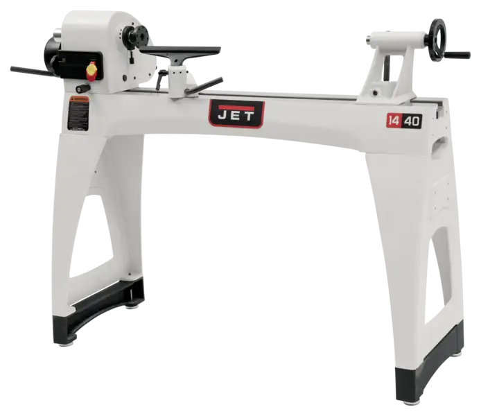 Jet JWL-1440VSK 14 In. x 40 In. Variable Speed Wood Lathe with Legs (719400K)