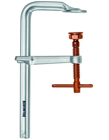 Palmgren 9629434 Super Duty L-Clamp With Copper Spindle | 16" Max Open Capacity | 7/8" Spindle Diameter | 6-7/8" Throat Capacity