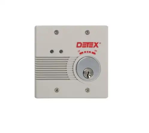 Detex EAX-2500S GRAY/BLACK AC/DC External Powered Wall Mount Exit Alarm - Surface Mount