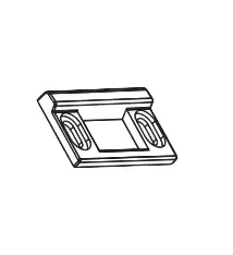 Detex 98 Semi-Mortise - applied strike for 10/40 Series Rim Devices