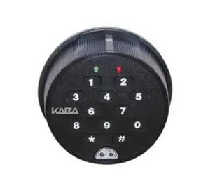 Kaba Mass 252S-RN-20N-5-B-E-A-1-A Self Powered Safe Lock, Round Housing, Dead Bolt - Non-Sensor - Tapped Holes.