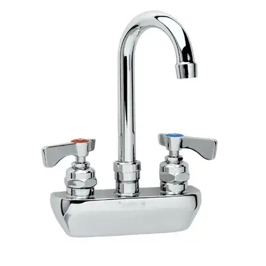 Krowne 14-400L - Royal Series 4" Center Wall Mount Faucet, 3-1/2" Gooseneck Spout, Low Lead