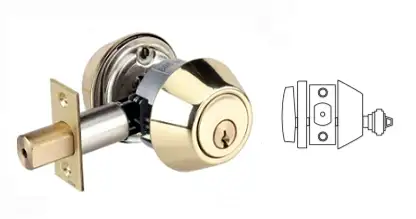 Cal-Royal ICCL600 Single Cylinder Deadbolt - Accepts SFIC Core