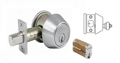 Cal-Royal ICULT700 Grade 2 Heavy duty One-Way Deadbolt Lock