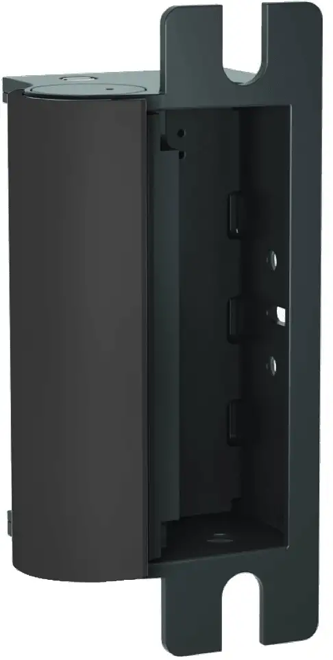 HES 1006-F-BLK Fail Safe, Universal 12/24VDC Electric Strike, Body Only, Black Suede Powder Coat Finish