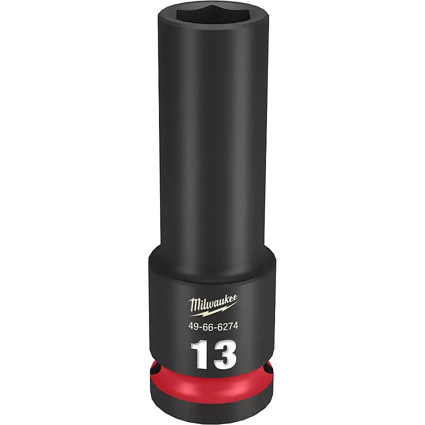Milwaukee 49-66-6274 Shockwave Impact Duty 1/2" Drive 13MM Deep 6 Poin