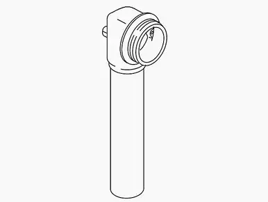 Kohler 1001131-Bn Overflow Ell & Tube Assembly - Vibrant Brushed Nickel