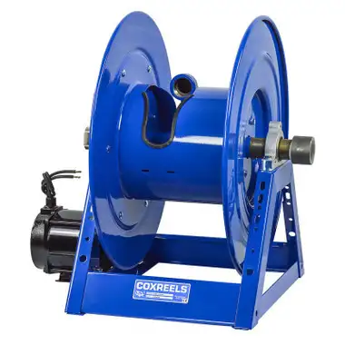 Coxreels 1185-2528-ED Electric DC Rewind Hose Reel | 1185 Series | 1-1/2" Hose Diameter | 150' Hose Length | 1500 Max PSI | Less Hose