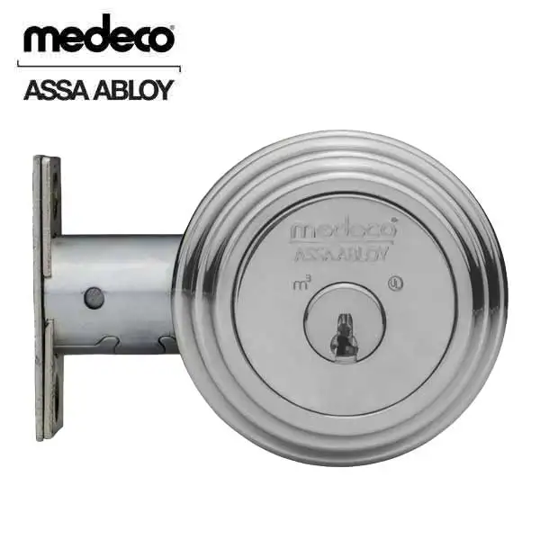 Medeco - 11JC623 - Maxum Commercial - M3 BiLevel - 6-Pin - Double Deadbolt - 2-3/8" - DL Keyway Pinned - 26D - Satin Chrome - Grade 1