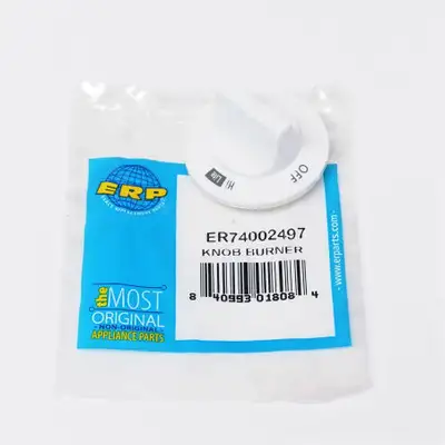 WP74002497 for Whirlpool Maytag Range Burner Knob White AP4092966 PS2080976