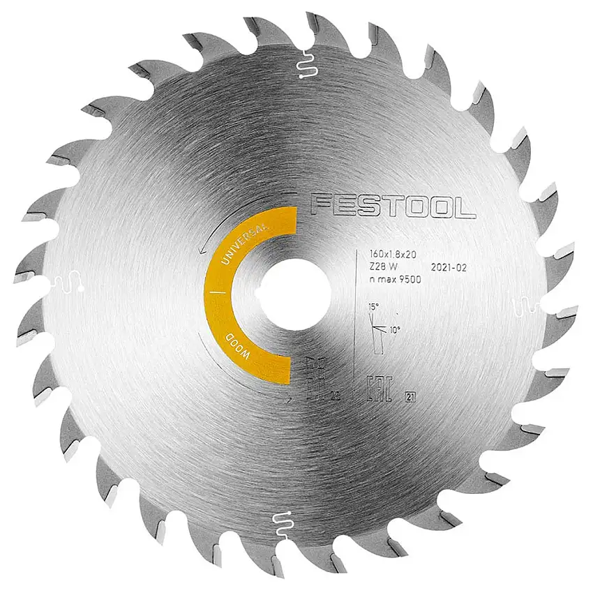 Festool Saw Blade, Wood Universal, 28 Teeth, For TS 55 F / TSC 55 K /