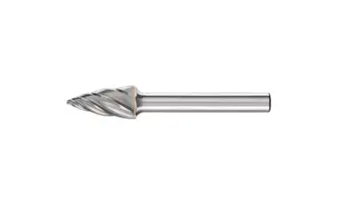 PFERD 25654 Carbide Bur | 3/8" Diameter | SCTI SG-3 | Tree Shape G with pointed end | ALU Cut | 1/4" Shank