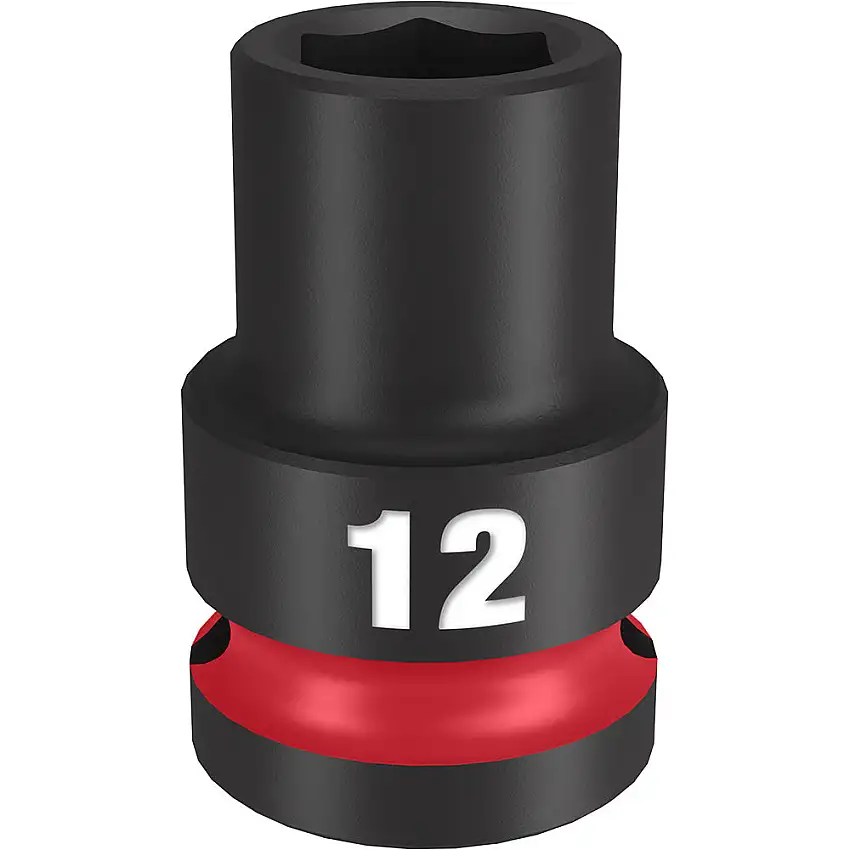 Milwaukee 49-66-6244 Shockwave Impact Duty 1/2" Drive 12MM Standard 6