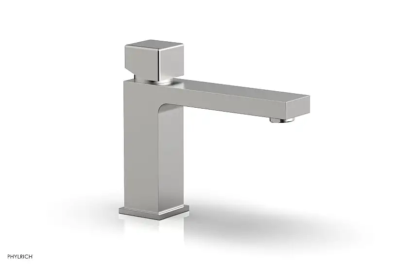 Phylrich MIX Single Hole Lavatory Faucet, Low - Cube Handle 290L-08