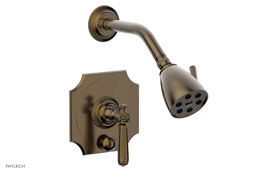 Phylrich MARVELLE Pressure Balance Shower and Diverter Set (Less Spout), Lever Handle 4-478