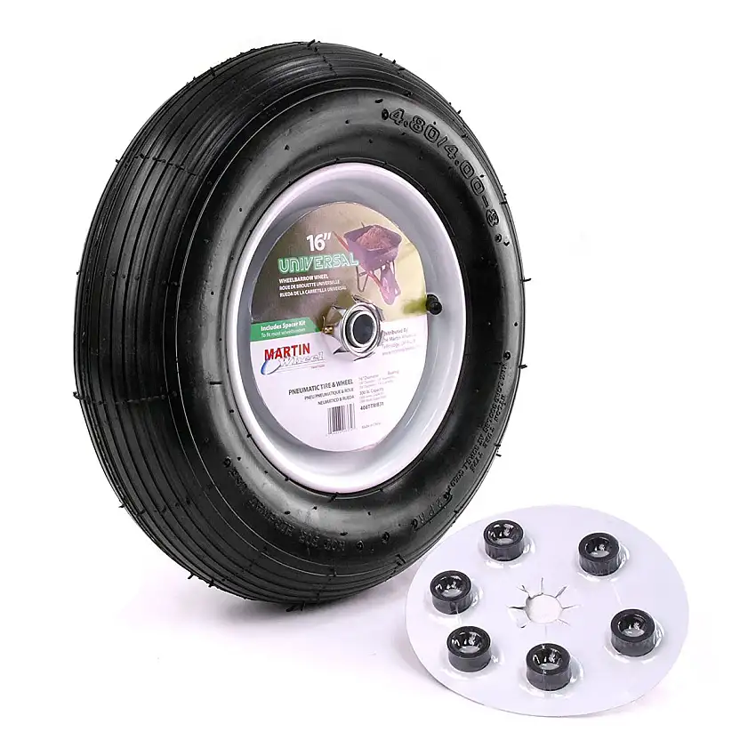 Martin Wheel 408TTRIB32 16" Pneumatic Wheelbarrow Wheel 5/8" Bore