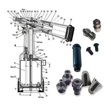 Marson Tool Part M95525 3 Bearing Set | 4-40" Thread Size | For SST-1 Rivet Nut Tools
