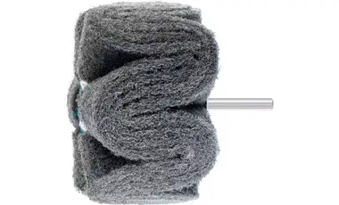Pferd 46234 4" x 2" Non Woven Polinox Mounted Flap Wheel | 6,000 Max. RPM | Silicon Carbide 180 Grit | PNG Type | 1/4" Shank Diameter | Sold by Box of 5