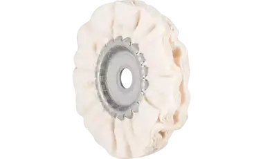 Pferd 48740 3" x 3/8" Polishing Cloth Ring | 7,500 Max. RPM | 3/8" Arbor Hole | Cotton Flannel Fabric | Sold by Box of 5