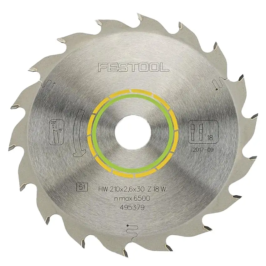 Festool Saw Blade Standard, 18 Teeth, For TS 75 (2.6 mm Kerf)