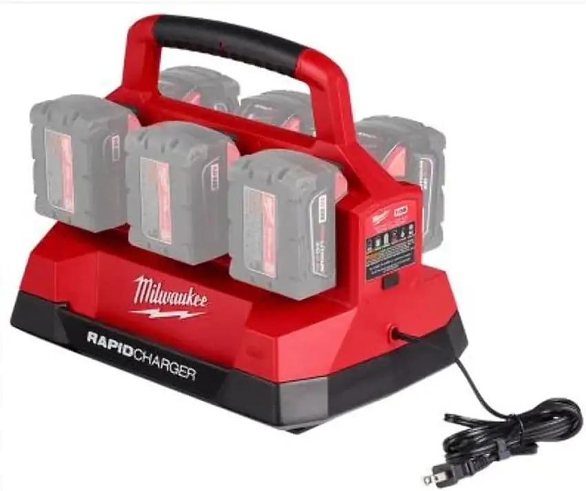 Milwaukee PACKOUT M18 Six Bay Rapid Charger - 48-59-1809