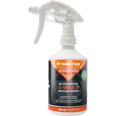 Walter Surface Technologies 53F253 E-WELD 3 Dual Purpose High-Temperature Anti-Spatter and Cleaning Solution | Sprayer | 16.9 Ounce Capacity Volume | Box of 12