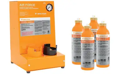 Walter Surface Technologies 57D038 Air Force E-Weld 3 Start-Up Package | Refillable Bottle | 55 Gallon Capacity Volume