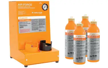 Walter Surface Technologies 57D048 Air Force E-Weld 4 Start-Up Package | Refillable Bottle | 55 Gallon Capacity Volume