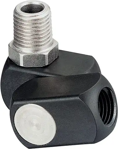 Dynabrade 94360 Dynaswivel Air Line Connector | 1/4" NPT Thread | Single Pivot