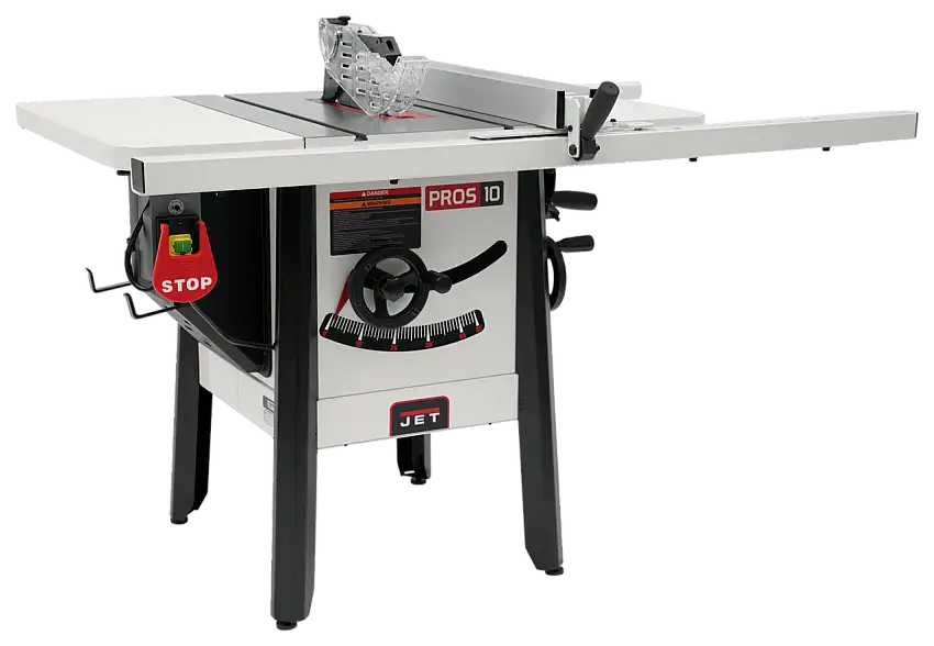 Jet JPS-10 ProShop II, 10" Table Saw, 30" Rip, Steel Wings, 1.75 HP, 1Ph 115V (725004K)
