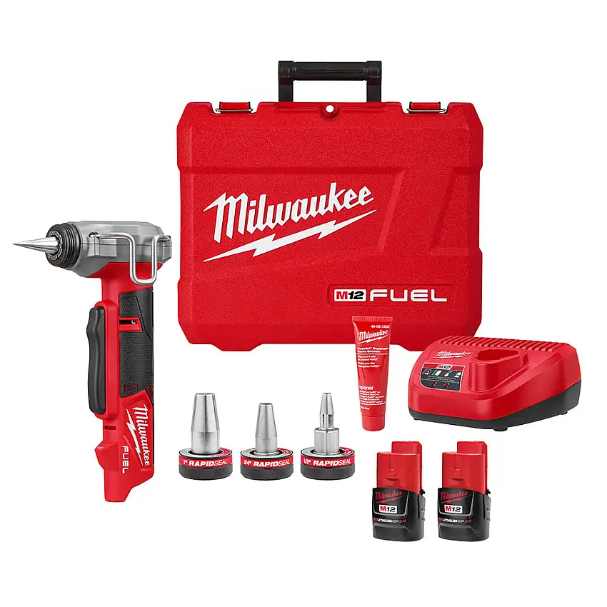 Milwaukee 2532-22 M12 FUEL ProPEX Expander Kit w/ 1/2"-1" RAPID SEAL P