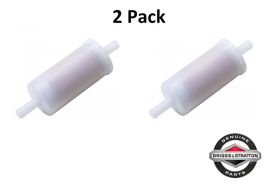 2 Pack Genuine Briggs & Stratton 845125 Fuel Filter 20 Micron OEM