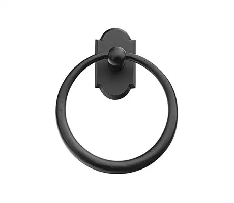 Emtek Sancast Bronze Towel Ring Towel Ring 6 1/2" Centers #1 Rosette