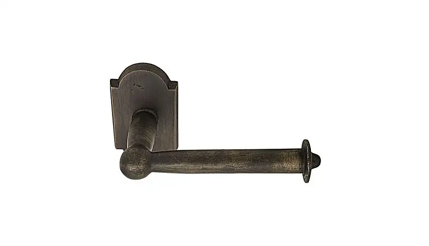 Emtek Sancast Bronze - Bar Style Paper Holder with Oval Rosette