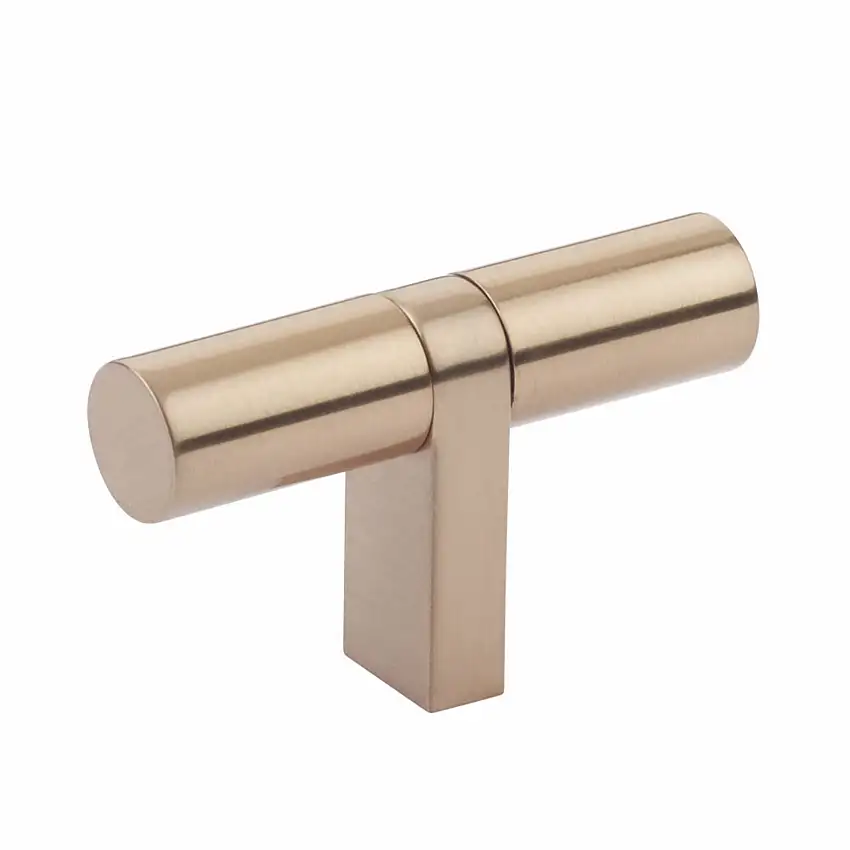 Emtek Select Cabinet T-Knob 2-1/4" Overall, Bar Stem, Smooth Bar