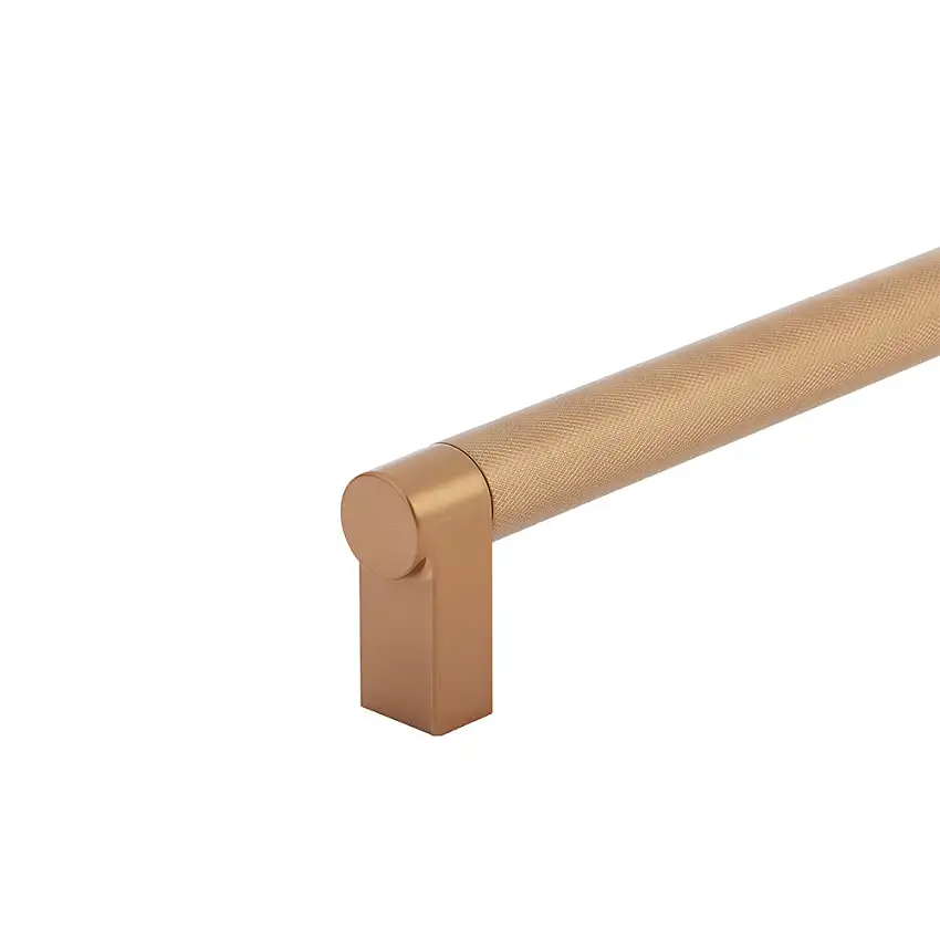 Emtek Select Appliance Pull 54" Centers, Rectangular Stem, Knurled Bar